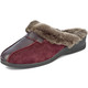 Hausschuhe - ELENA EDEN Pantoffel mit echtem Lammfellfutter – Farbe BORDEAUX-BRAUN – Ansicht 1 Hausschuhe - ELENA EDEN Pantoffel mit echtem Lammfellfutter, in Größe 036 bis 043, in Farbe MARINE-HELLGRAU – Farbe BORDEAUX-BRAUN – Ansicht 1
