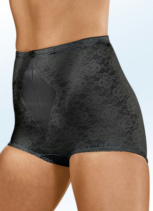 Damenmode - Naturana Miederhose mit Jacquarddessin, in Größe 075 bis 100, in Farbe SCHWARZ Ansicht 1