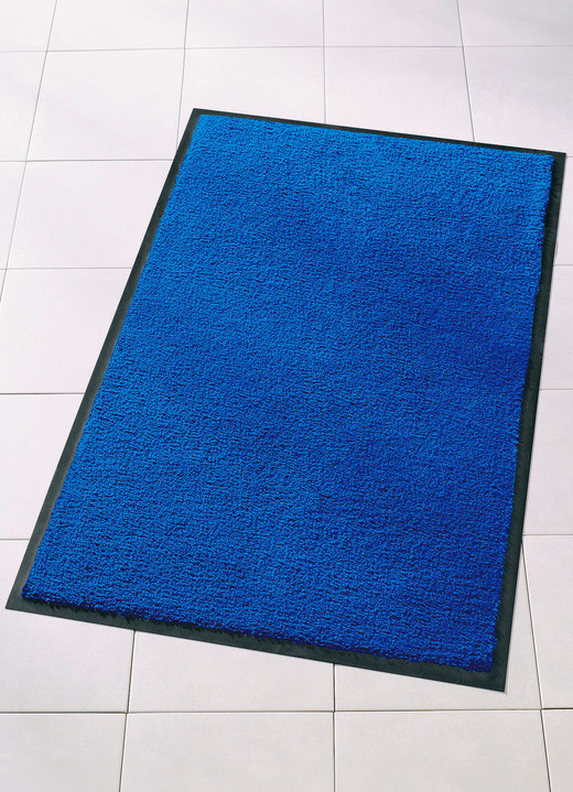 Fußmatten - Schmutzfangmatten für innen und außen, in Größe 116 (90x120 cm) bis 165 (120x180 cm), in Farbe BLAU Ansicht 1