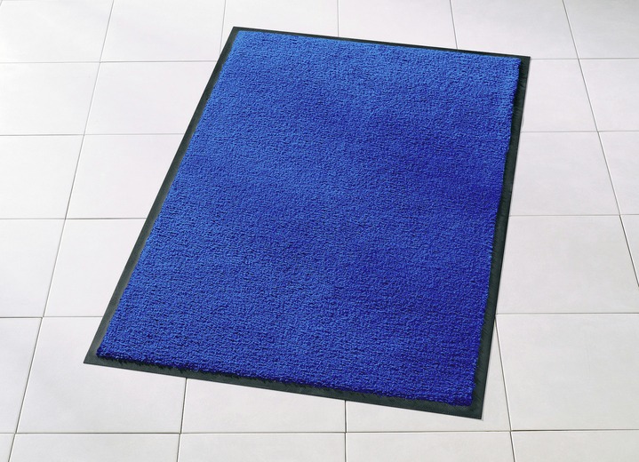 Fußmatten - Schmutzfangmatten für innen und außen, in Größe 116 (90x120 cm) bis 165 (120x180 cm), in Farbe BLAU Ansicht 1
