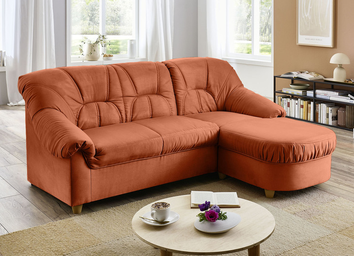 Polsterecken - Polstermöbel in verschiedenen Bezugsvarianten, in Farbe TERRA, in Ausführung Hocker Ansicht 2