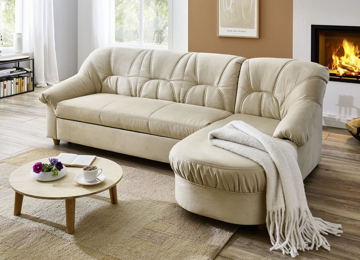 Polsterecken - Polstermöbel in verschiedenen Bezugsvarianten, in Farbe BEIGE, in Ausführung Hocker Ansicht 24