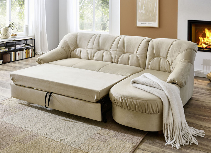 Polsterecken - Polstermöbel in verschiedenen Bezugsvarianten, in Farbe BEIGE, in Ausführung Hocker Ansicht 25