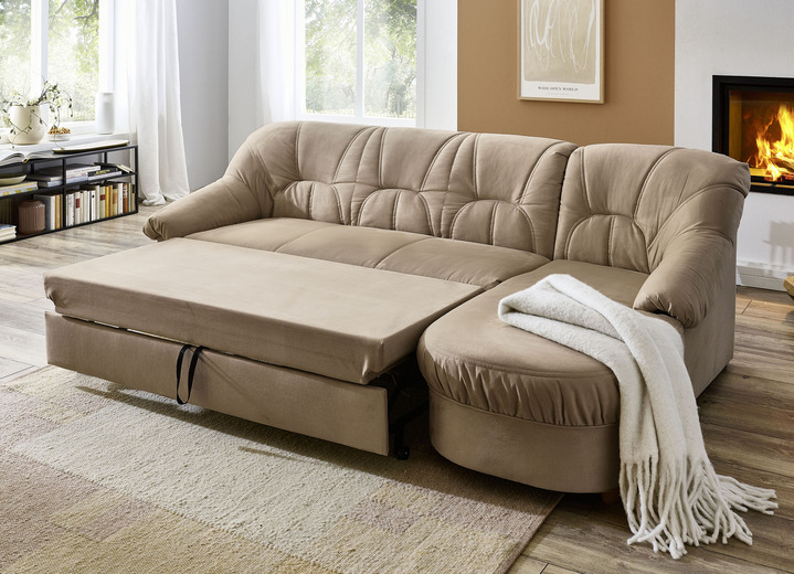 Polsterecken - Polstermöbel in verschiedenen Bezugsvarianten, in Farbe BEIGE, in Ausführung Hocker Ansicht 3