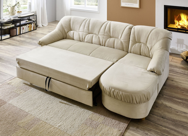 Polsterecken - Polstermöbel in verschiedenen Bezugsvarianten, in Farbe BEIGE, in Ausführung Hocker Ansicht 26