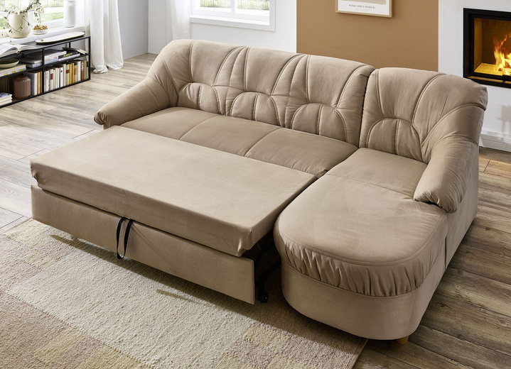 Polsterecken - Polstermöbel in verschiedenen Bezugsvarianten, in Farbe BEIGE, in Ausführung Hocker Ansicht 4