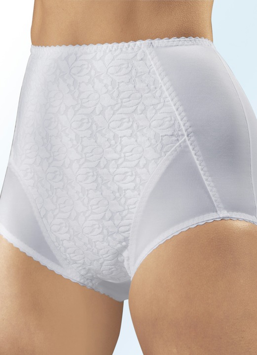 - Zweierpack Miederhosen mit Spitzeneinsatz, in Größe 070 bis 115, in Farbe 2X WEISS