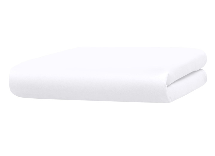 Spannbetttücher - Superweiche Spannbetttücher und Kissenbezüge, in Größe 120 (1 Kissenbezug, 80/ 80 cm) bis 138 (1 Spannbettuch, 180–200/200 cm), in Farbe HELLBLAU Ansicht 11