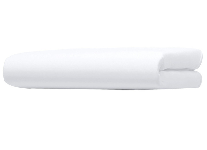 - Multi-Stretch-Spannbetttuch aus Baumwolle und LYCRA® Elastan, in Größe 133 (1 Spannbetttuch, 90-100/190-220 cm) bis 138 (1 Spannbetttuch, 180-200/200-220 cm), in Farbe WEISS Ansicht 1