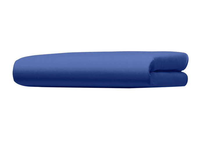 Spannbetttücher - Doppel-Jersey Spannbetttuch Ansicht 9 Spannbetttücher - Doppel-Jersey Spannbetttuch, in Größe 133 (1x 90-100/200 cm) bis 138 (1x 180–200/200 cm), in Farbe BLAU Ansicht 9