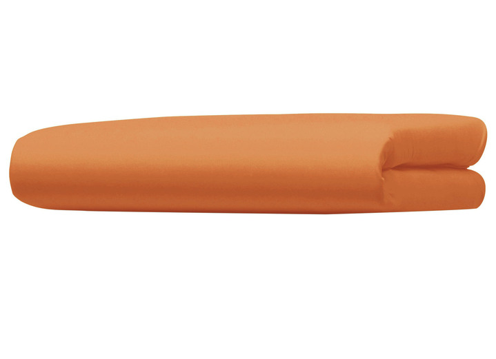 - Doppel-Jersey-Spannbettuch, in Größe 133 (1x  100/200 cm) bis 138 (1x 180-200/200 cm), in Farbe TERRACOTTA