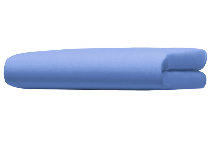 Spannbetttücher - Bellana Vital-Jersey-Spannbetttuch mit Lyocell (TENCEL™), in Größe 133 (1 Spannbettt 90–120/200–220) bis 138 (1 Spannbettt 180–200/200–220), in Farbe BLAU Ansicht 1