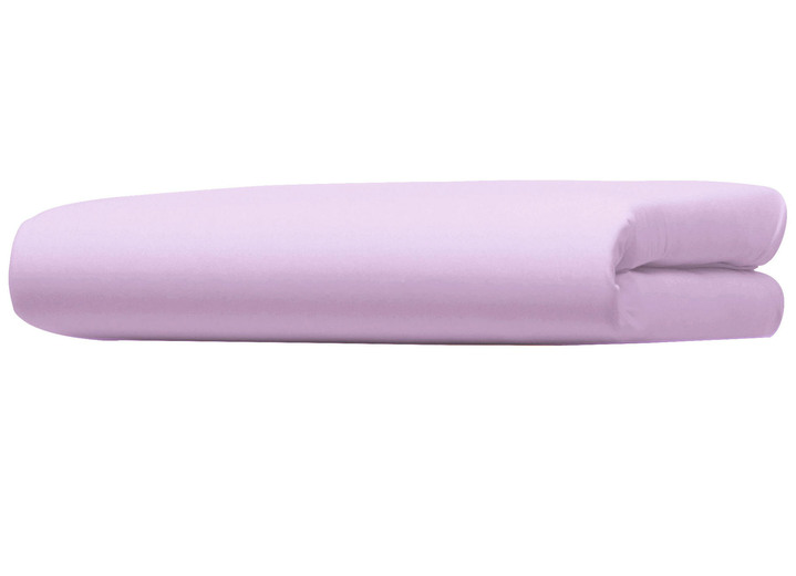 Spannbetttücher - Bellana Vital-Jersey-Spannbetttuch mit Lyocell (TENCEL™), in Größe 133 (1 Spannbettt 90–120/200–220) bis 138 (1 Spannbettt 180–200/200–220), in Farbe ROSÉ Ansicht 9