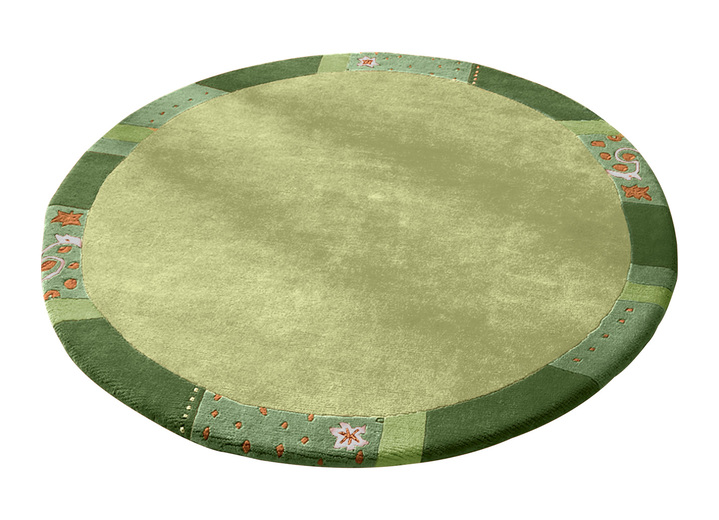 Klassisch - Handgetuftete Brücken, Teppiche und Bettumrandung Ansicht 5 Klassisch - Handgetuftete Brücken, Teppiche und Bettumrandung, in Größe 011 (Brücke,  60x 90 cm) bis 325 (Bettumrandung, 3-tlg.), in Farbe BLAU Ansicht 5