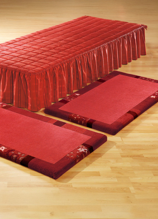 Klassisch - Handgetuftete Brücken, Teppiche und Bettumrandung Ansicht 9 Klassisch - Handgetuftete Brücken, Teppiche und Bettumrandung, in Größe 011 (Brücke,  60x 90 cm) bis 325 (Bettumrandung, 3-tlg.), in Farbe BLAU Ansicht 9