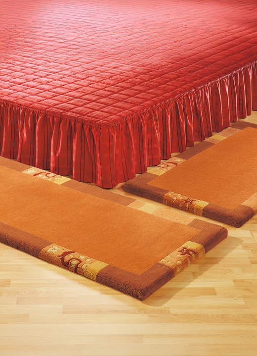 Klassisch - Handgetuftete Brücken, Teppiche und Bettumrandung, in Größe 011 (Brücke,  60x 90 cm) bis 325 (Bettumrandung, 3-tlg.), in Farbe GRAU Ansicht 17