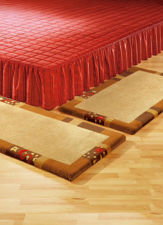 Klassisch - Handgetuftete Brücken, Teppiche und Bettumrandung Ansicht 22 Klassisch - Handgetuftete Brücken, Teppiche und Bettumrandung, in Größe 011 (Brücke,  60x 90 cm) bis 325 (Bettumrandung, 3-tlg.), in Farbe BLAU Ansicht 22