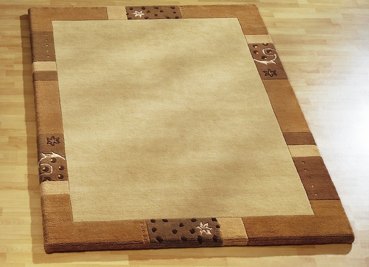 Klassisch - Handgetuftete Brücken, Teppiche und Bettumrandung, in Größe 011 (Brücke,  60x 90 cm) bis 325 (Bettumrandung, 3-tlg.), in Farbe GRAU Ansicht 2