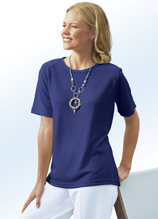 Kurzarm - Shirt in 13 Farben mit kurzen Ärmeln Ansicht 9 Kurzarm - Shirt in 13 Farben mit kurzen Ärmeln, in Größe 038 bis 054, in Farbe GELB Ansicht 9