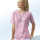 Kurzarm - Shirt in 13 Farben mit kurzen Ärmeln – Farbe ROSA Kurzarm - Shirt in 13 Farben mit kurzen Ärmeln, in Größe 038 bis 054, in Farbe GELB