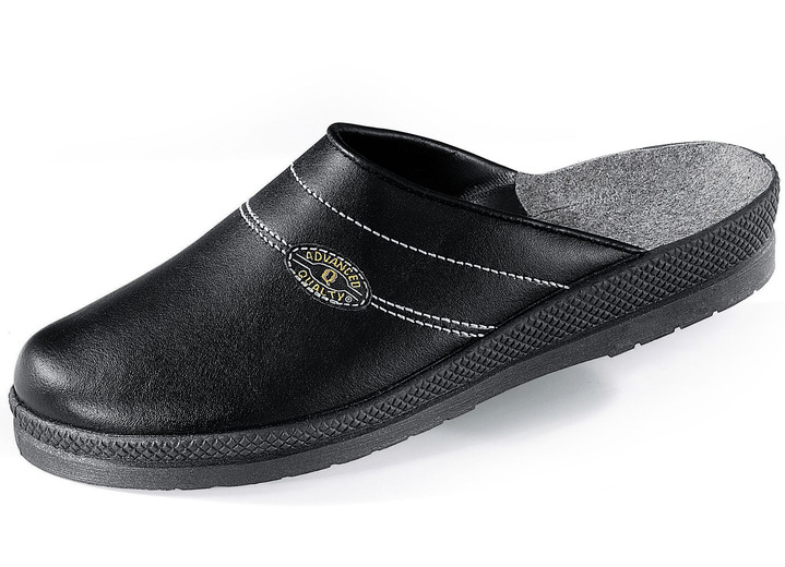 Sandalen & Pantoletten - Pantolette aus Rindleder, in Größe 040 bis 047, in Farbe MARINE Ansicht 5