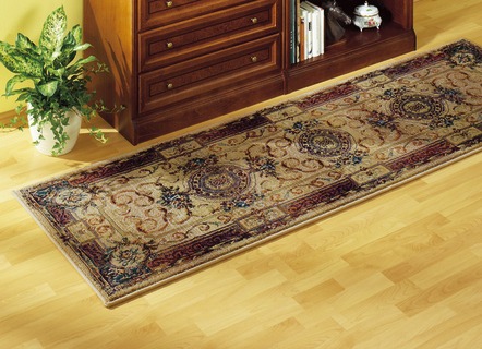 Klassisch - Brücken, Galerie und Teppiche in hochwertiger Qualität, in Größe 005 (Brücke, 40x 60 cm) bis 325 (Bettumrandung, 3-teilig), in Farbe BEIGE – Farbe BEIGE – Ansicht 