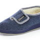Hausschuhe - Atmungsaktive Damen-Hausschuhe, mit Klettverschluss, in Größe 037 bis 043, in Farbe BORDEAUX – Farbe MARINE – Ansicht 1