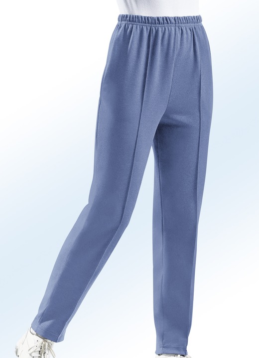 Freizeithosen - Freizeithose in 5 Farben, in Größe 019 bis 052, in Farbe HELLGRAU Ansicht 5