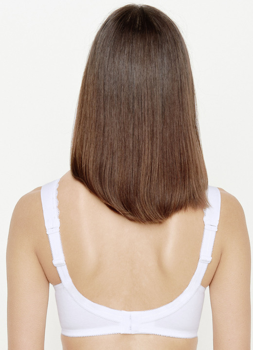Soft-BH - Susa BH mit Spitzenabschluss Ansicht 2 Soft-BH - Susa BH mit Spitzenabschluss, in Größe 075 bis 110, in Cup B, in Farbe WEISS Ansicht 2