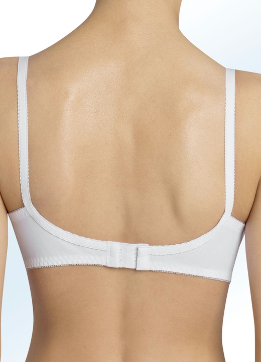 Soft-BH - Triumph Zweierpack BH mit Baumwollspitze Ansicht 2 Soft-BH - Triumph Zweierpack BH mit Baumwollspitze, in Größe 075 bis 100, in Cup C, in Farbe 1X PUDER, 1X WEISS Ansicht 2