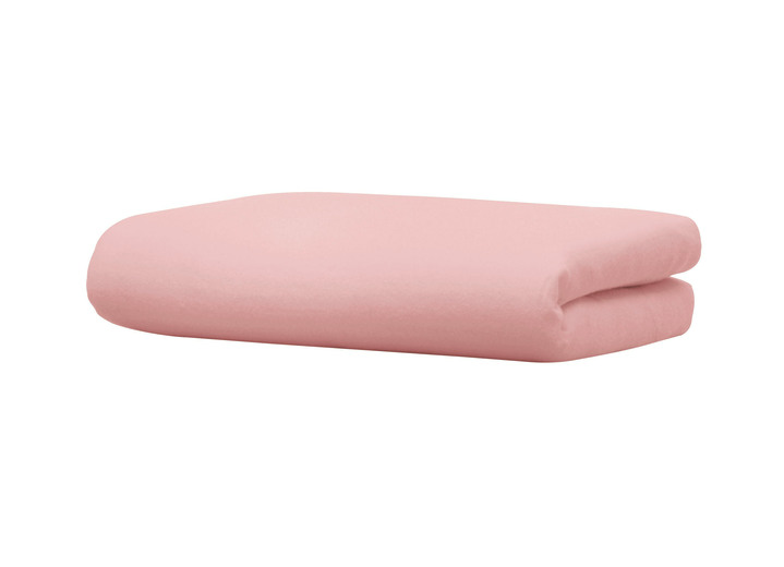 Spannbetttücher - Biber-Betttuch aus 100% Baumwolle, in Größe 031 (2 Betttücher, 150/250 cm) bis 032 (1 Betttuch, 220/270 cm), in Farbe ALTROSA Ansicht 1
