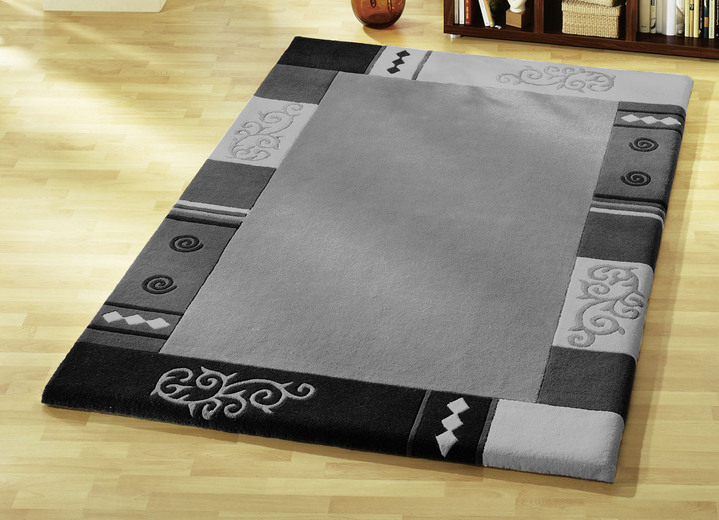 Bettumrandungen - Handgetuftete Brücken, Teppiche und Bettumrandungen, in Größe 103 (Brücke, 60x90 cm) bis 325 (Bettumrandung, 3-teilig), in Farbe BLAU Ansicht 19