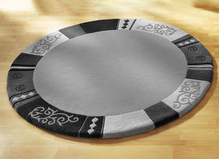 Bettumrandungen - Handgetuftete Brücken, Teppiche und Bettumrandungen, in Größe 103 (Brücke, 60x90 cm) bis 325 (Bettumrandung, 3-teilig), in Farbe BLAU Ansicht 12