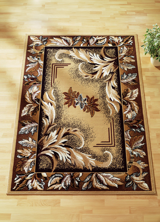 Klassisch - Brücken/Teppiche und Bettumrandungen mit Mittelmotiv, in Größe 103 (Brücke, 60x 90 cm) bis 315 (2 Vorleger 60x110 cm und 1 Läufer 60x320 cm), in Farbe BLAU MITTELM. Ansicht 4