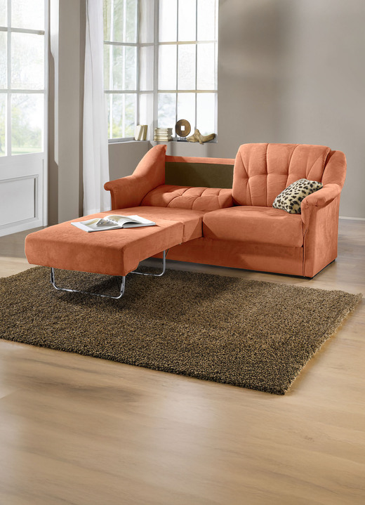 Klassische Möbel - Verwandlungssofa mit hochwertiger Polsterung, in Farbe TERRA Ansicht 2