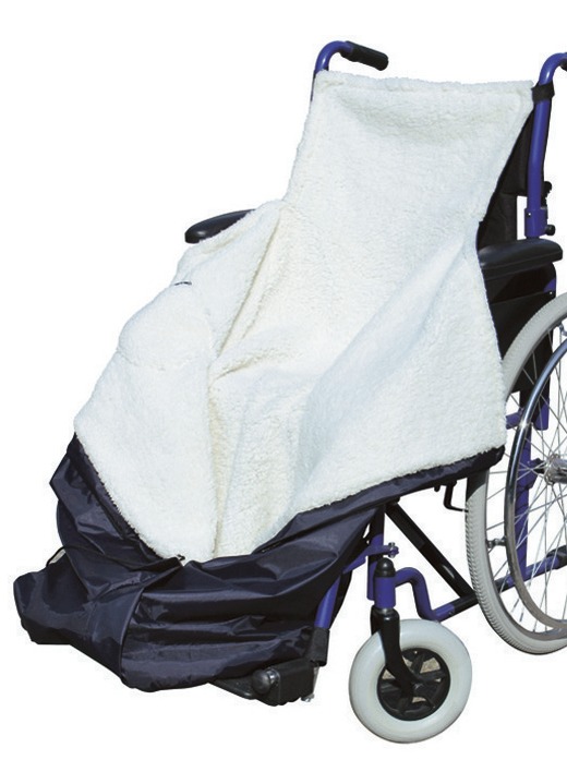 - Rollstuhl-Wärmesack, in Farbe BLAU/WEISS Ansicht 2
