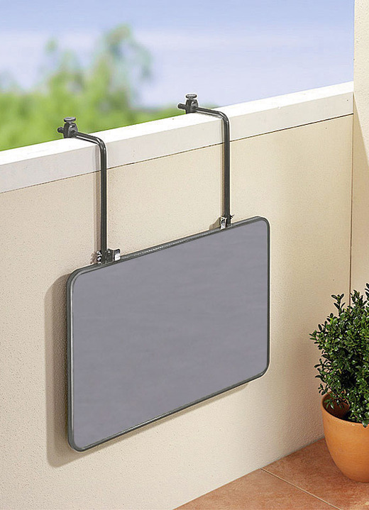 Gartenmöbel - Praktischer Balkon-Hängetisch, in Farbe ANTHRAZIT Ansicht 1