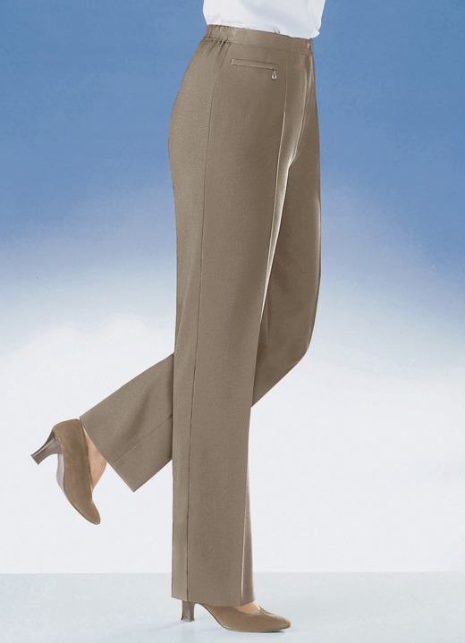 Damenmode - Komforthose mit 4 cm weiterem Bundumfang , in Größe 019 bis 054, in Farbe CAMEL Ansicht 1