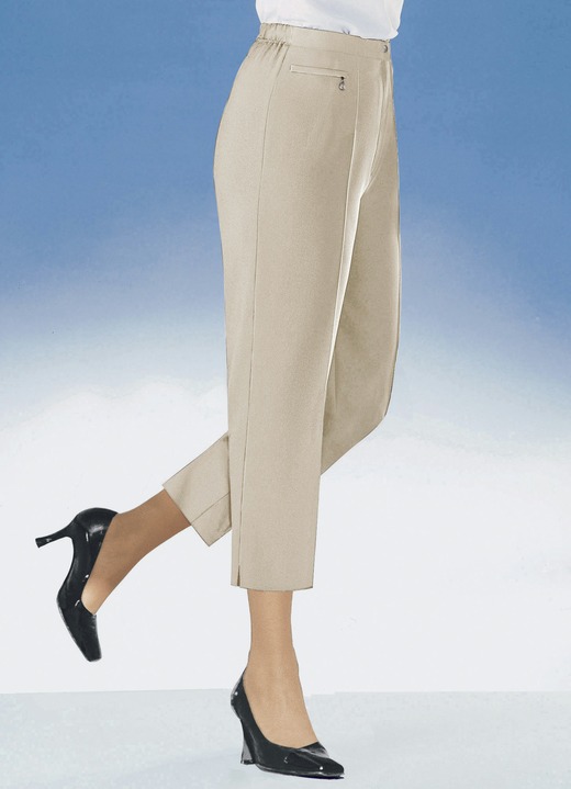 Hosen - 7/8-lange Komforthose, in Größe 019 bis 054, in Farbe BEIGE
