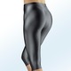 Freizeithosen - Capri-Leggings mit Glanz-Effekt in 5 Farben – Farbe ANTHRAZIT Freizeithosen - Capri-Leggings mit Glanz-Effekt in 5 Farben, in Größe 032 bis 048, in Farbe WEISS