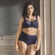Soft-BH - Miss Mary BH mit elastischen Spitzeneinsätzen – Farbe MARINE – Ansicht 3 Soft-BH - Miss Mary BH mit elastischen Spitzeneinsätzen, in Größe 080 bis 120, in Cup E, in Farbe WEISS – Farbe MARINE – Ansicht 3