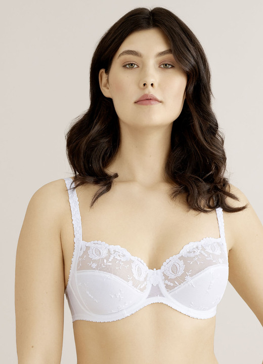 Bügel-BH - Felina Conturelle-Bügel-BH mit Stickereispitze, in Größe 070 bis 100, in Cup G, in Farbe WEISS Ansicht 2