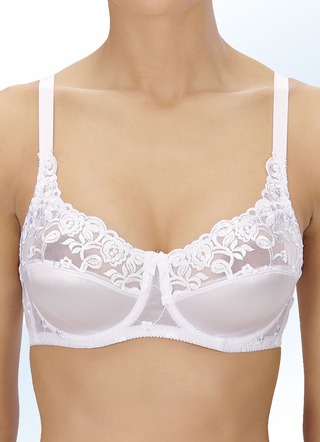 Bügel-BH - Naturana Zweierpack Bügel-BH mit Tüllstickerei im Vorderteil, in Größe 075 bis 105, in Cup C, in Farbe 2X WEISS – Farbe 1X WEISS, 1X SCHWARZ – Ansicht 