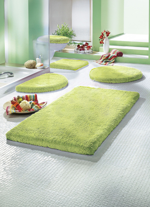 Badgarnituren - Mesana Badgarnitur mit rutschhemmender Rückseite Ansicht 5 Badgarnituren - Mesana Badgarnitur mit rutschhemmender Rückseite, in Größe 100 (Vorleger halbrund, 50/ 80 cm) bis 112 (Deckelbezug, 47/ 50 cm), in Farbe TÜRKIS Ansicht 5