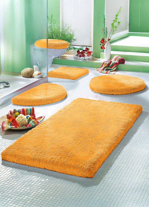 Badgarnituren - Mesana Badgarnitur mit rutschhemmender Rückseite Ansicht 13 Badgarnituren - Mesana Badgarnitur mit rutschhemmender Rückseite, in Größe 100 (Vorleger halbrund, 50/ 80 cm) bis 112 (Deckelbezug, 47/ 50 cm), in Farbe BORDEAUX Ansicht 13