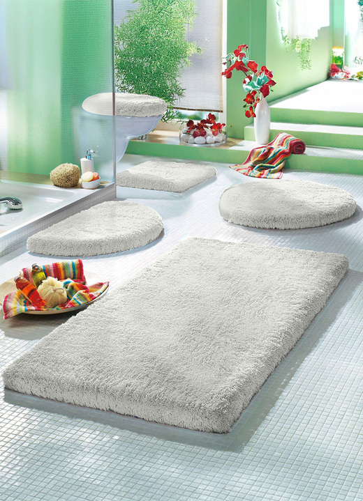 Badgarnituren - Mesana Badgarnitur mit rutschhemmender Rückseite, in Größe 100 (Vorleger halbrund, 50/ 80 cm) bis 112 (Deckelbezug, 47/ 50 cm), in Farbe ZIEGEL Ansicht 20