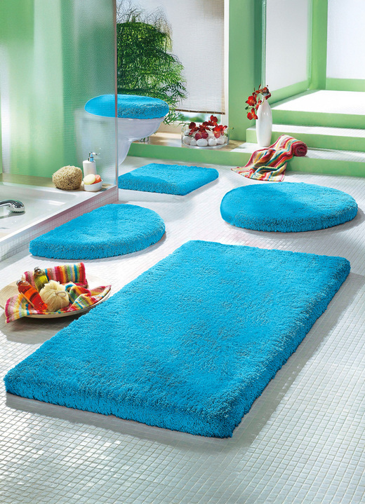 Badgarnituren - Mesana Badgarnitur mit rutschhemmender Rückseite, in Größe 100 (Vorleger halbrund, 50/ 80 cm) bis 112 (Deckelbezug, 47/ 50 cm), in Farbe ZIEGEL Ansicht 16