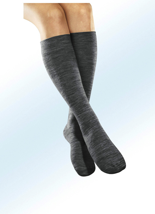 - Stützkniestrümpfe, 3er Pack, in Größe 001 bis 004, in Farbe GRAU