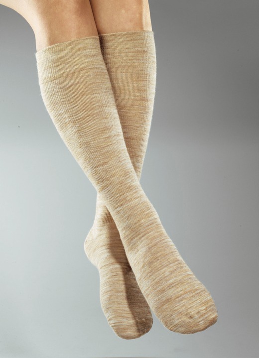 Gesundheitsstrümpfe - Stützkniestrümpfe, 3er Pack, in Größe 001 bis 004, in Farbe MARINE Ansicht 1