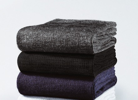 Gesundheitsstrümpfe - Stützkniestrümpfe, 3er Pack – Farbe MARINE – Ansicht  Gesundheitsstrümpfe - Stützkniestrümpfe, 3er Pack, in Größe 001 bis 004, in Farbe MARINE – Farbe MARINE – Ansicht